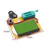 Diode Triode Capacitance ESR Meter MOS PNP LCR-T4 Transistor Tester LCD Display Mega328 Transistors Diodes Acrylic Case