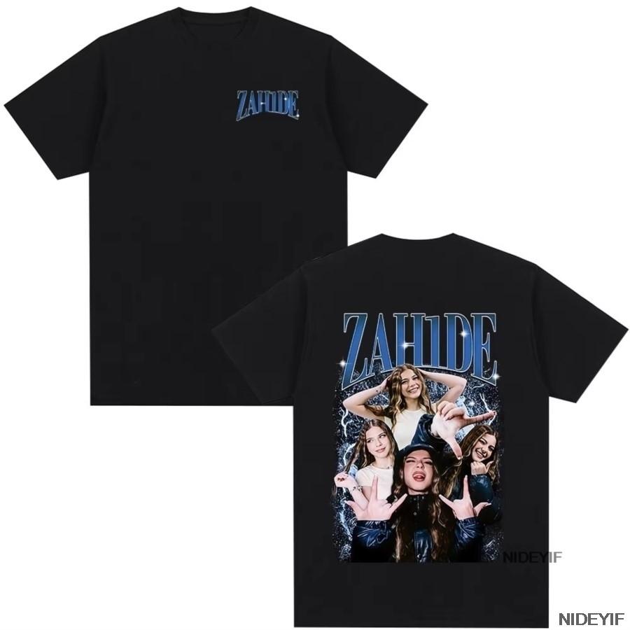 

Zahide Merch T shirt for Unisex Women Hiphop Streetwear Oversized Tops Zah1de 100 Cotton TShirt ZH9 4XL
