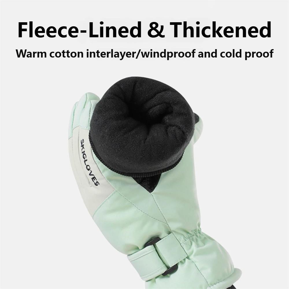 Winter Warm Gloves Non-Slip Cold-Proof Children Can Play Snow Medium and Big Children Riding Ski Gloves