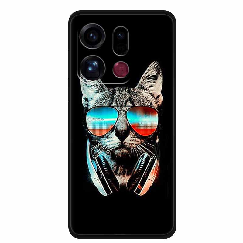 For OPPO Find X9 5G Case Silicone Space Animal TPU Soft Black Cover For OPPO Find X9 Cases FindX9 CPH2797 PLJ110 Cool TPU Cover