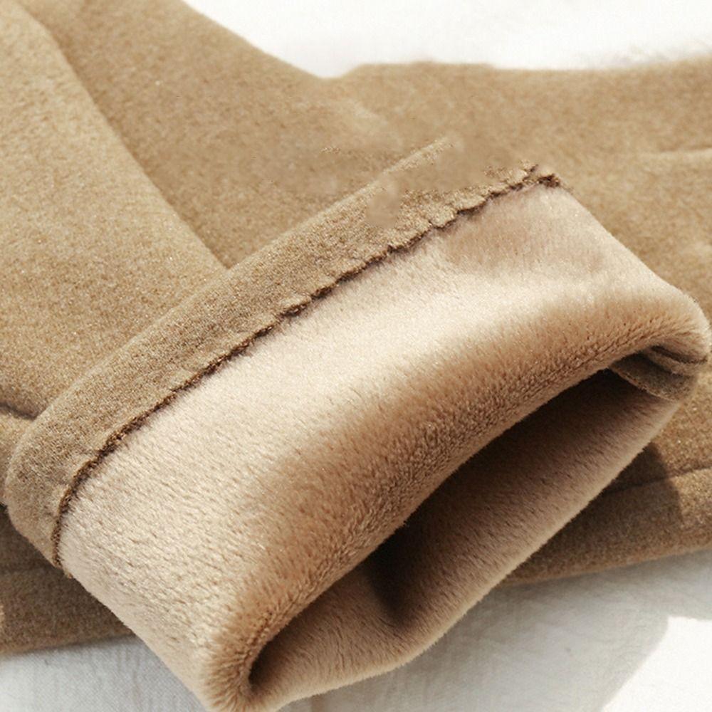 Keep Warm Pearl Driving Gloves Thicken Split-finger Gloves Luxury Style Gloves Female