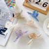 Beautiful Handcrafted Floral Acetate Butterfly Hair Claw Clip For Trendy Women