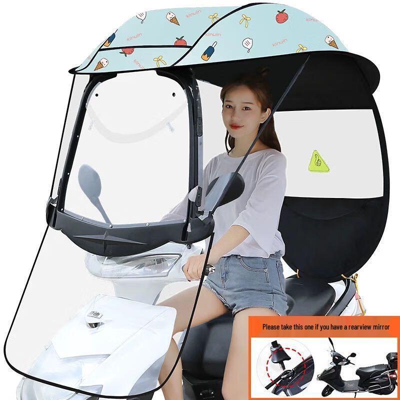OEING Electric Vehicle Rain Canopy with Sunshade