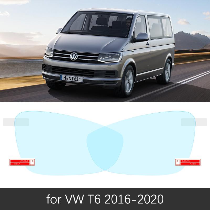 For Volkswagen VW T5 T6 (2010-) Rearview Mirror Film HD Anti-Fog Anti-Scratch Rainproof  Auto Mirror Sticker Car
