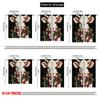 2pcs,2D plane printing Popular Curtains Christmas Cow Holly Scarf (2) Versatile Fabric (without rod) Decorations Outdoor Ldeal