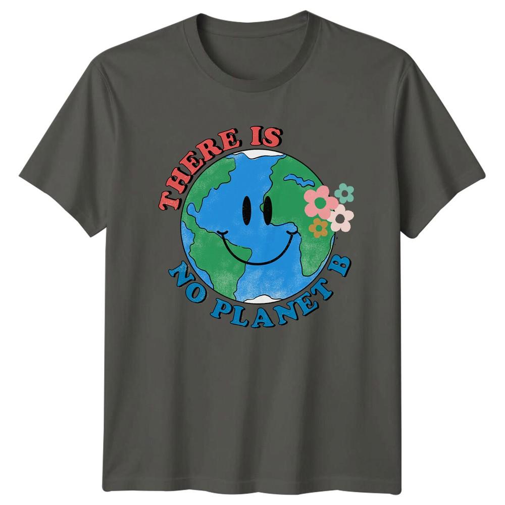 There Is No Planet B Earth Day Groovy Graphic TShirt S