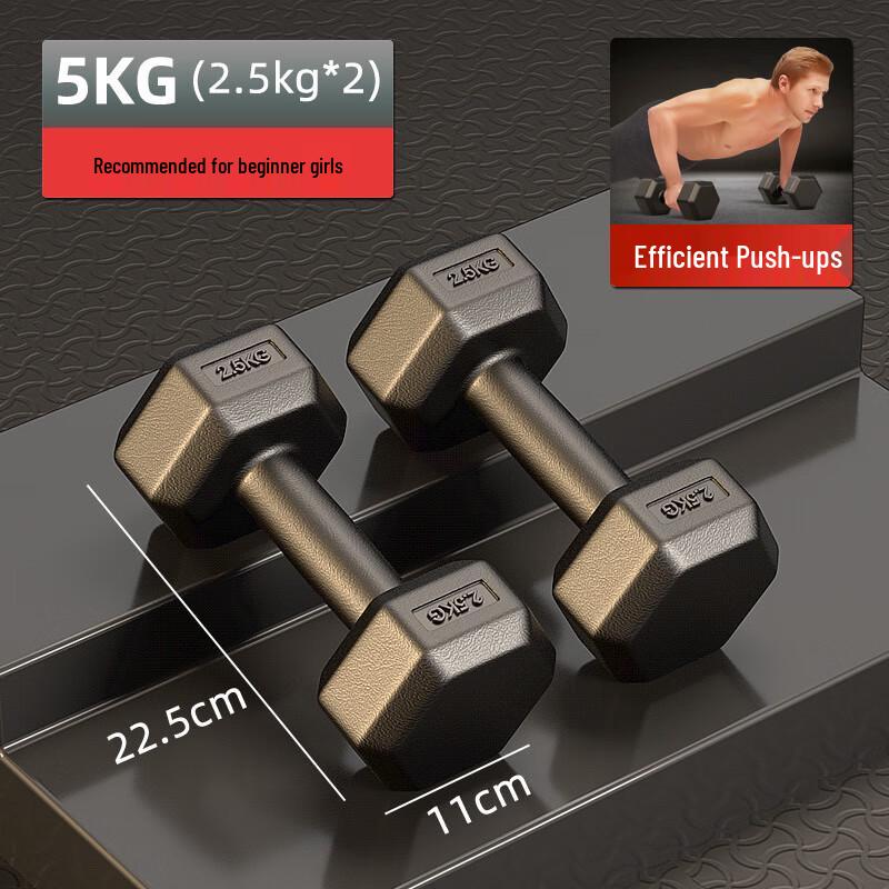 Canglangya Hexagonal Rubber Coated Dumbbells