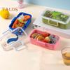 700ML Kids Bento Lunch Box Leak-proof Snack Box Cartoon BPA-Free Easy Carry Children Meal Prep Container with for School And Outdoor Adventures