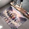 Anime Warriors with Swords Carpet suitable as a non-slip mat for the living room or bedroom sofa