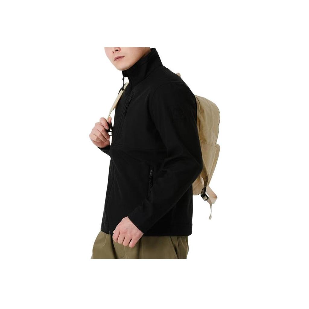 Timberland Windproof Woven Softshell Long Sleeve Jacket Men Jackets Black A6AU4-001