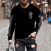 Women O Neck Long Sleeve 3d Print T Shirt