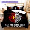 Feyenoord  Pattern Bedding Quilt Set Quilt Cover Pillowcase Home Decoration Birthday Gift (1 * duvet cover + 2 * pillowcase, without core)