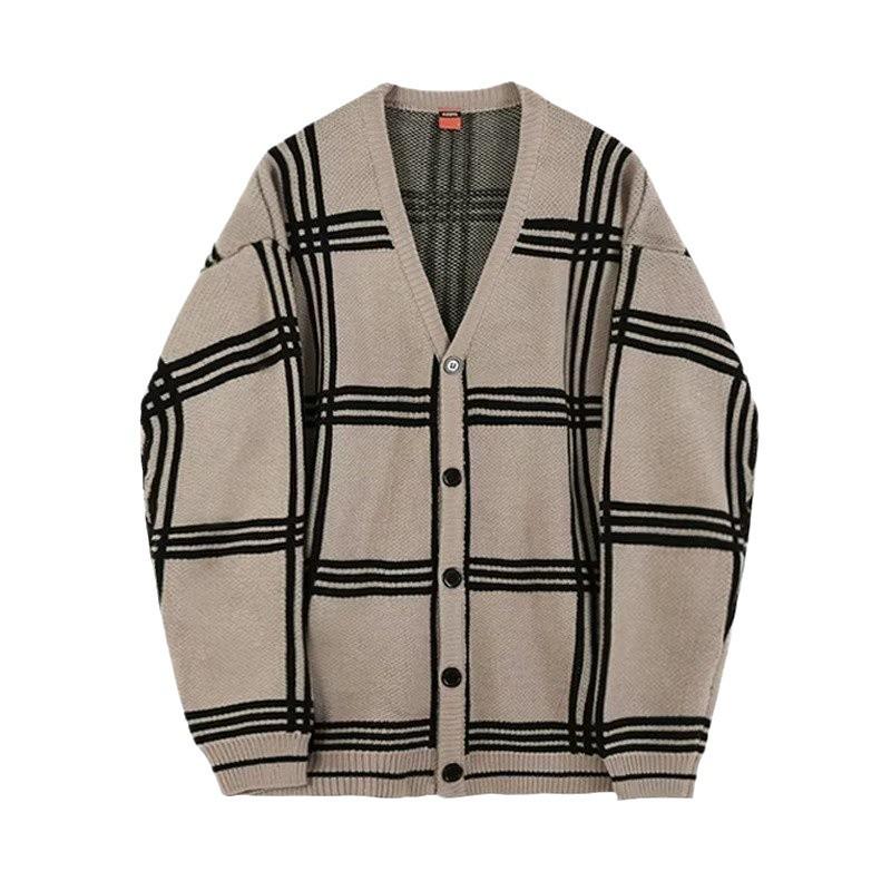 Men's Trendy Knitted Cardigan Jacket - 2024 Spring/Autumn Casual All-Match Sweater