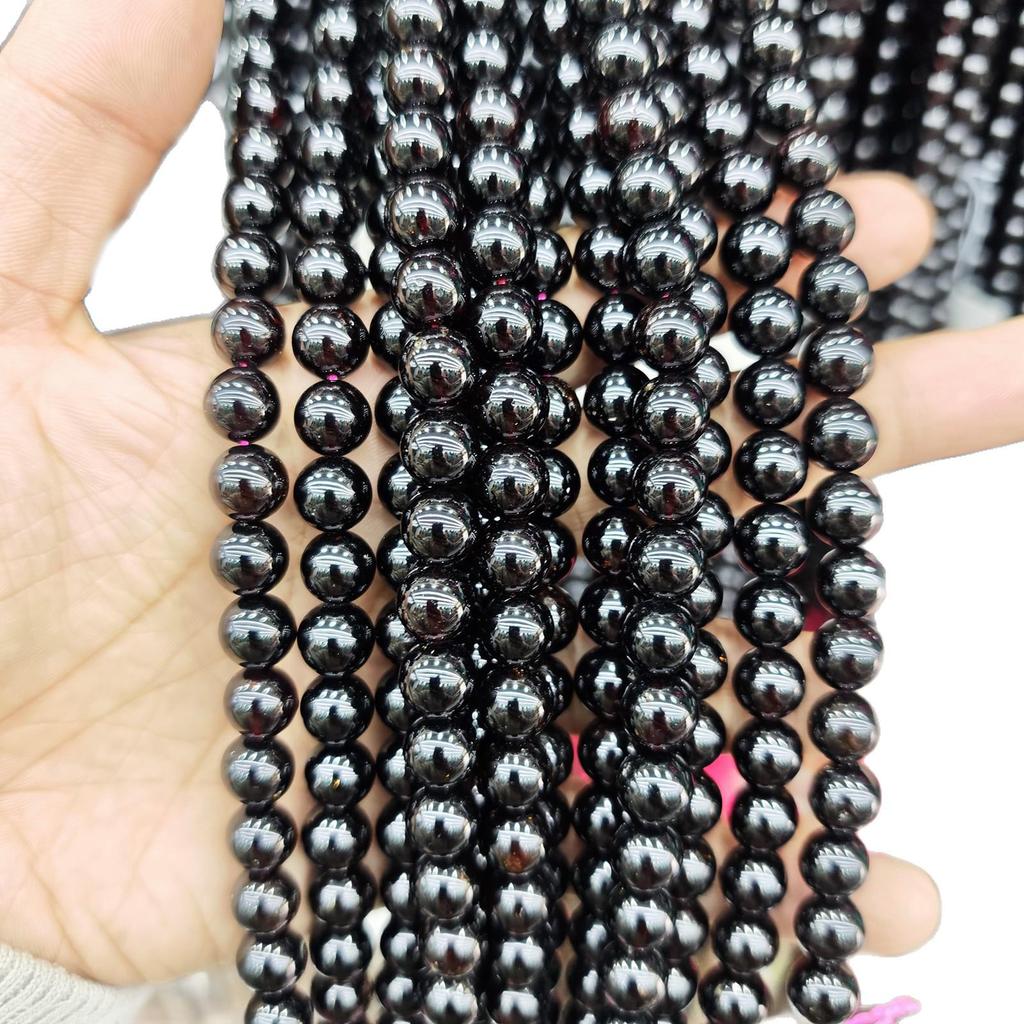 Natural Mozambique Garnet Wine Red Round Beads for DIY Jewelry Making
