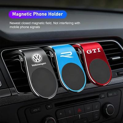 ·Magnetic Car Phone Holder GPS Navigator Stand Accessories For VW GTI Polo Golf Passat Tiguan Arteon Touareg CC Taigo Caddy Jett