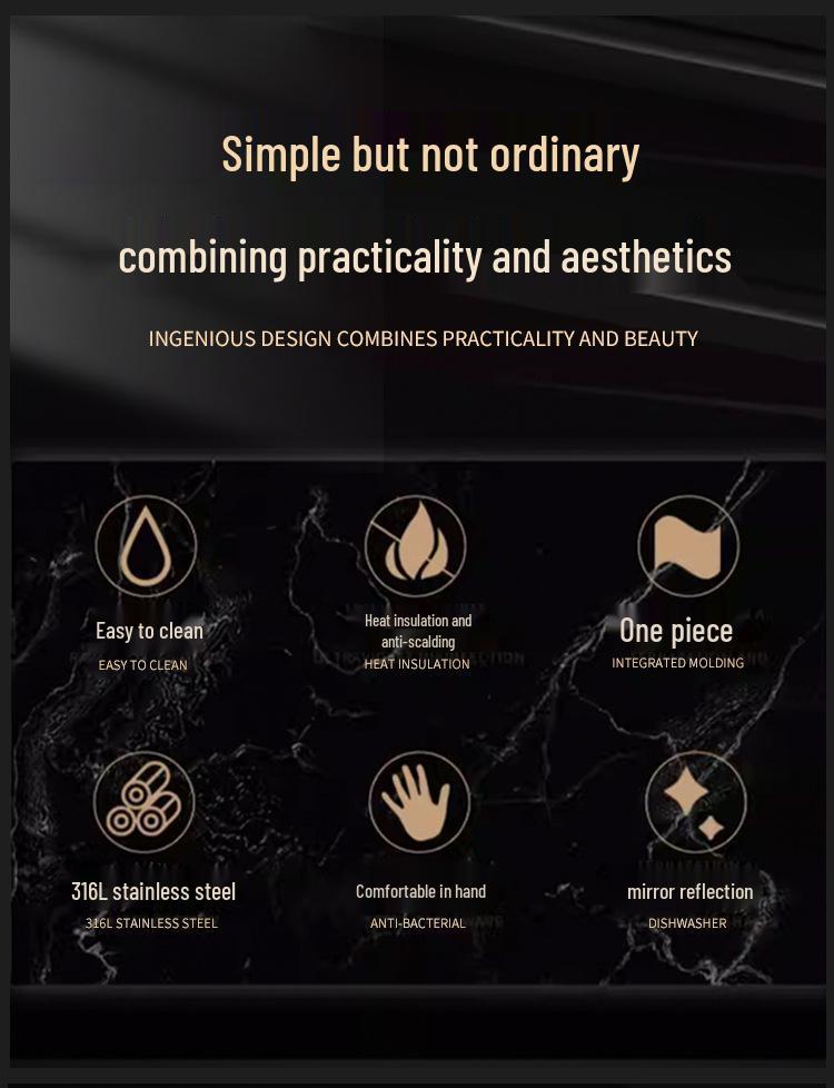 Ebony & Stainless Steel Kitchen Utensil Set with Spatula and Ladle