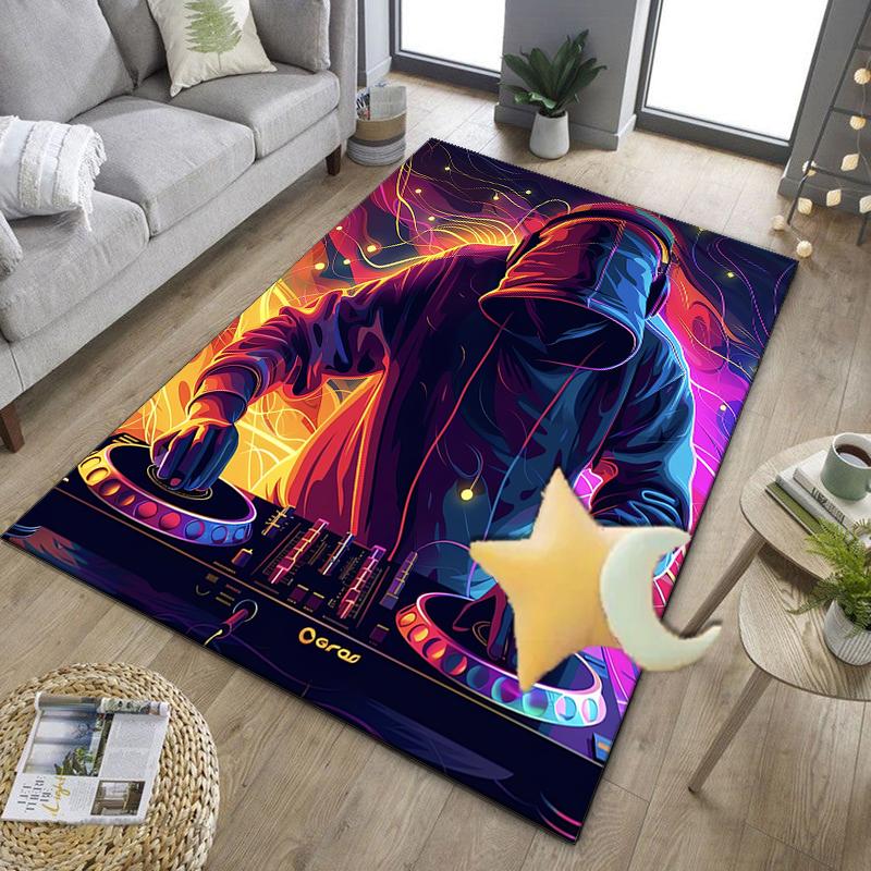 Cyberpunk Gaming Hero Office Rug Chair Mat, Entryway Carpet, Suitable for Front Door, Bedroom, Living Room, Desk, Holiday Gift