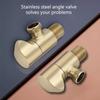 High Temperature Pressure Resistant Angle Valves Easy Installation Standard G1/2 Thread Leak Proof Valves for Plumbing