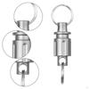 Titanium Quick Release Keychain Car Key Holder with Rings Detachable for Picnic