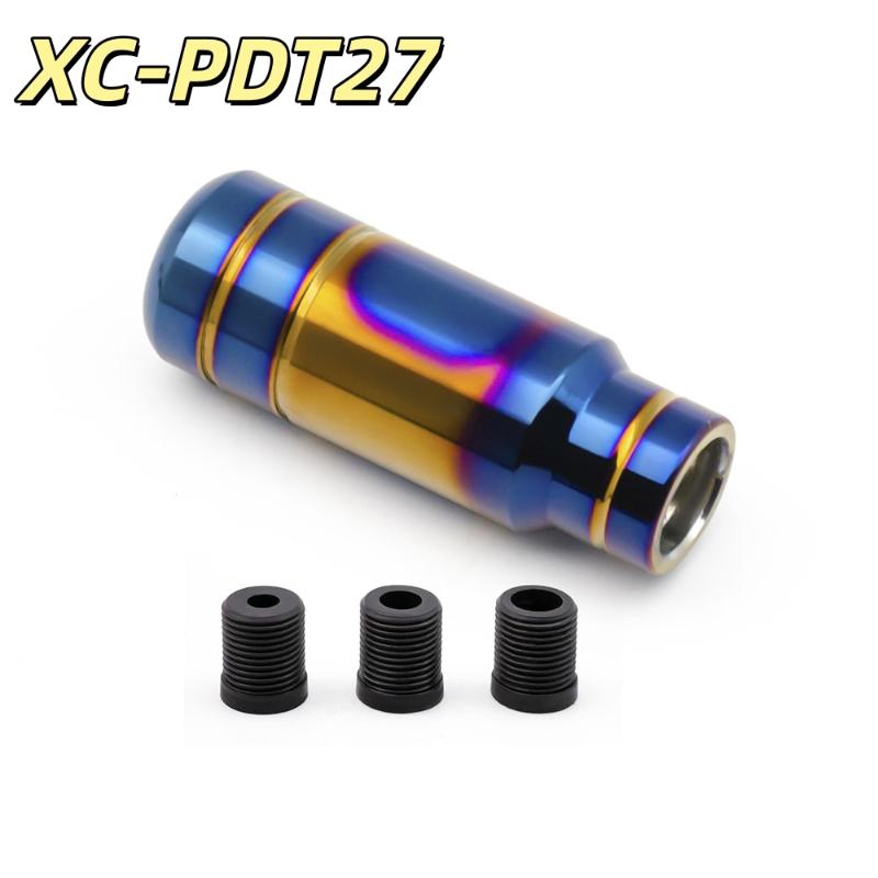 Aluminum Alloy Car Gear Shift Knob Burnt Gradient Finish Anti-Scratch Durable for Universal Auto Modification