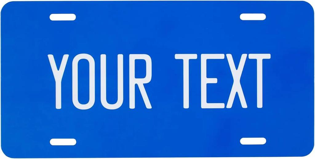 Custom Aluminum Car Tag Personalized Front License Plate Metal Wall Decor for Garage