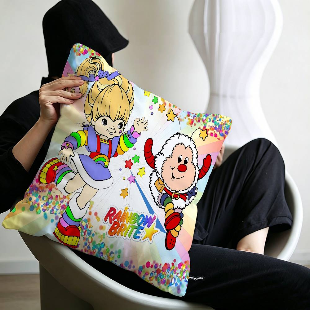 Rainbow Brite Anime Pillow Gifts Home Office Furnishings Bedroom Sofa Car Cushion Cover case 45x45cm