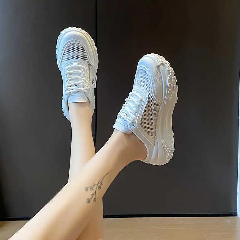Height Increasing Sumer Purple Women's Tennis Walking Women's Spring Autumn Shoes Casual Sneakers Women Sport Sporty Pie