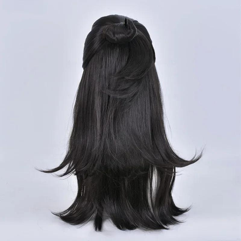 Anime Getou Suguru Cosplay Wig Geto Suguru Wig Jujutsu Kaisen Cosplay Long Black Heat Resistant Synthetic Hair Wigs