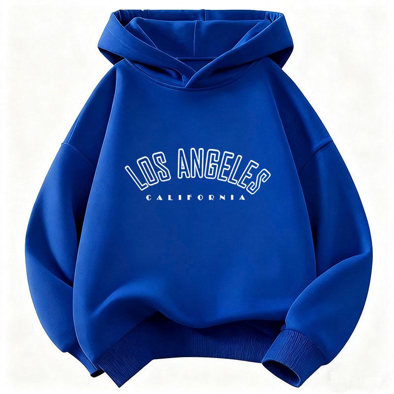 Los Angeles Briefdruck Kinder Kapuzenpullover Hip Hop Lässiges Sweatshirt Jungen Mädchen Frühling Herbst Lockere Oberteile