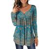 Trendy Large Size Women's Casual Shirt Printed Loose Top Long Sleeved Fashion Spring Autumn New