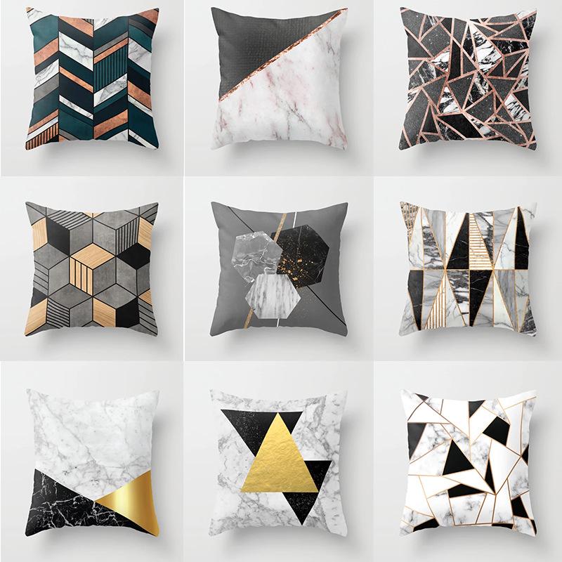 New Modern Minimalist Geometric Printed Pillowcase Home Sofa Cushion Pillowcase