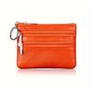 Porte-monnaie en cuir véritable pour femme, Mini pochette en peau de vache, Mini portefeuille avec chaîne