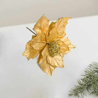DIY Künstliche Weihnachtsblume Leicht Kein Verblassen Simulation Funkelnd Floral Handgemacht Künstliche Weihnachtsblume Weihnachtsfeier