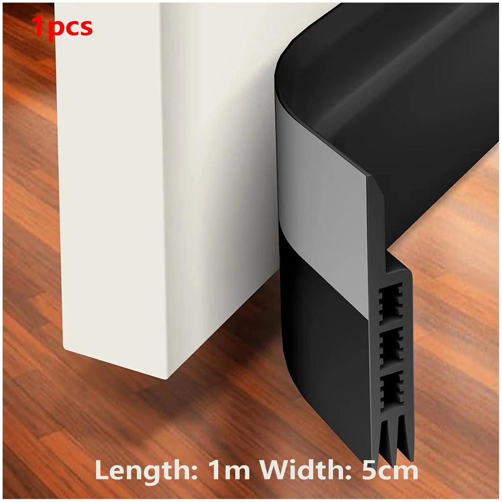 1Pc 1 Meter Door Bottom Sealing Strip Self-Adhesive Aoors And Windows,Sound Insulation, Windproof, Porous Sealing Strip