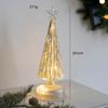 Glowing Glass Christmas Tree Ornaments Home Luminous Desktop Decoration Led Night Light Party Xmas Decorations Festival Kid Gift