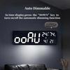36*11.5*2.3cm Large RGB Digital Wall Clock TEMP Humidity Date Week Count-up Countdown 12/24H Bluetooth Time Synchronization LED Clock