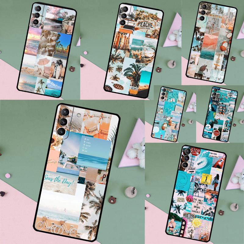 Beach Vibes Case For Samsung Galaxy S26 Ultra S25 S23 S22 S21 S24 Ultra S10 S20 Plus S25 FE Phone Cover