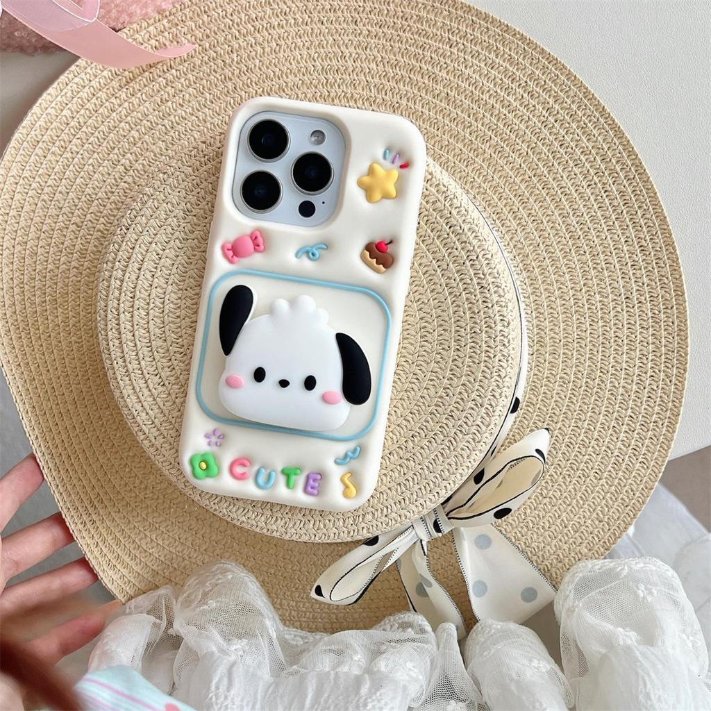 Sanrio Cartoon Rotating Stand Phone Case for iPhone 14/13/12/11 Pro Max