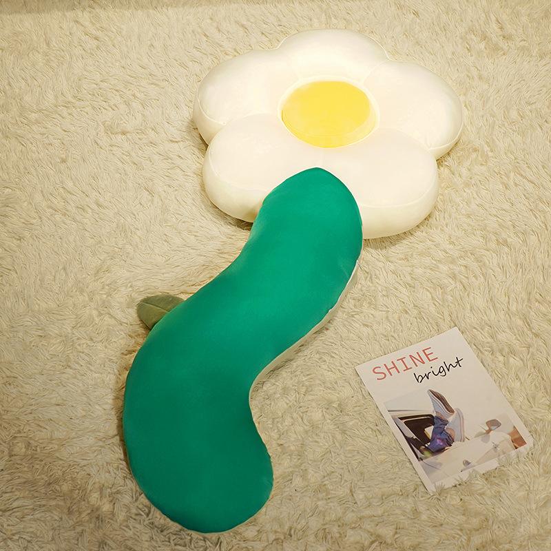 Cute Flower Long Throw Pillow Girl Sleeping Leg Pillow Cushion Bedroom Bed Pillow Side Sleep