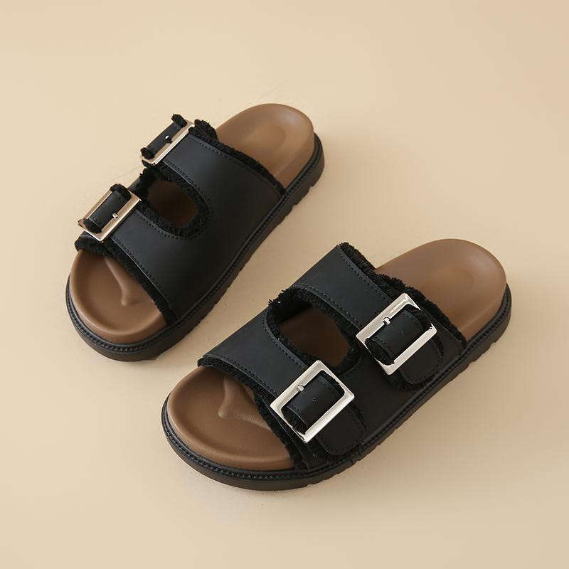 Female Shoes Ladies' Slippers Platform 2025 Summer Soft Slides Retro Concise Slippers Women Summer Shoes Slides Pantofle Platfor