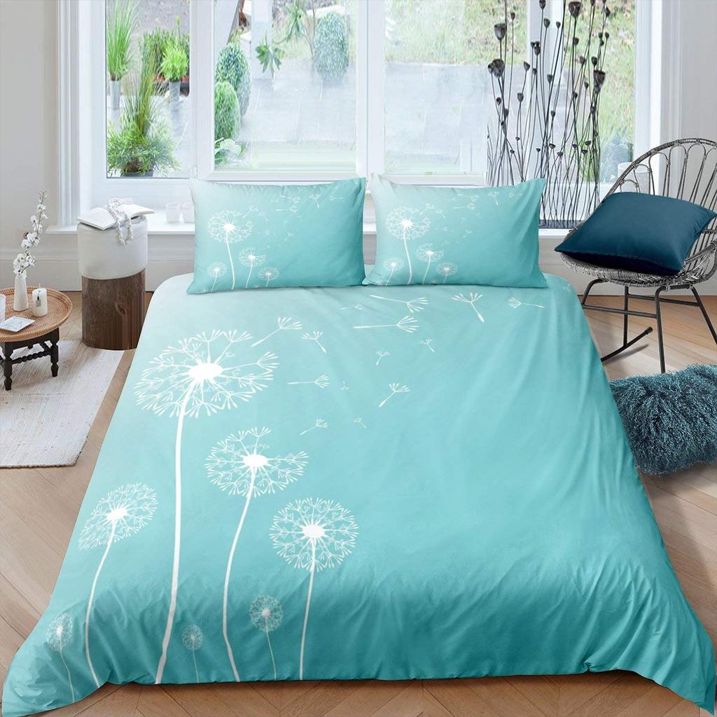 Fresh Style  Dandelion 3D Printed Bedding Set Cozy Duvet Cover King Queen Twin Single Size Birthday Gift Boy Kid Bedroom Decor