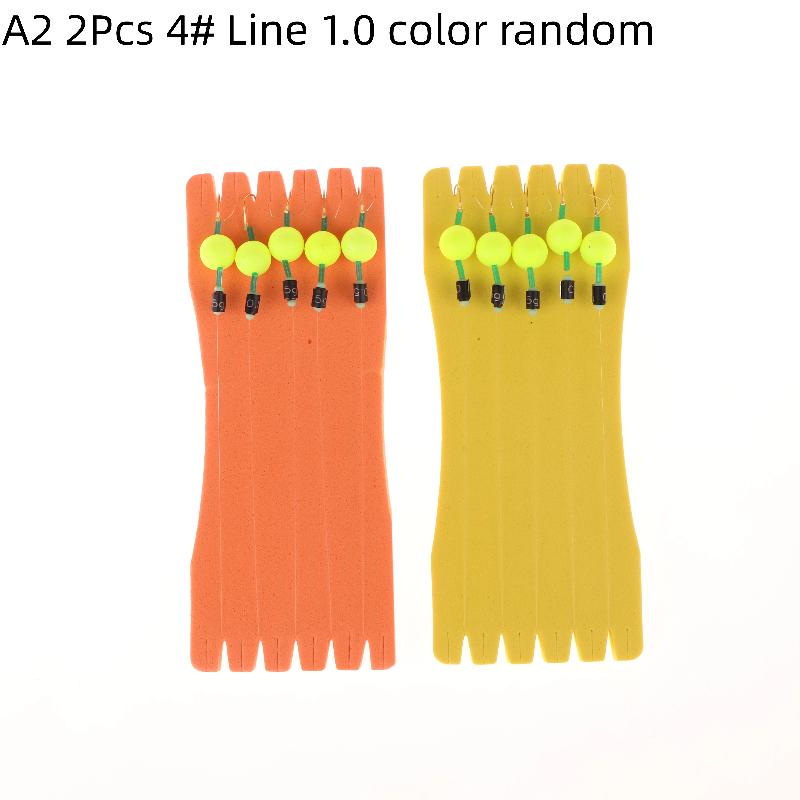 2Sets Equipment Fishing Hair Rigs Hook Pesca Ready Made Carp Fishing Hook Size 3#4#5#6#7# Carp Rigs Fishing Lure Fishing Tackle