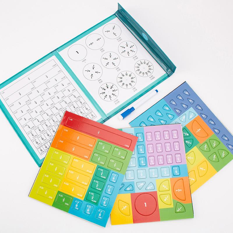Magnetic Fraction Demonstration Book, Magnetic Fraction Tiles, Fractions Manipulatives, Score Disk Demonstrator