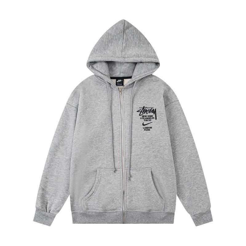 Trendy New Arrival: Unisex College Style Loose Hoodie with Embroidered Letter Logo