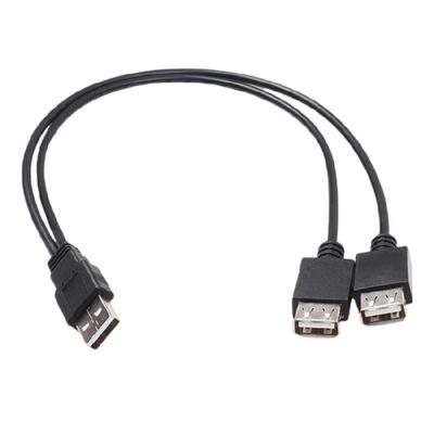 Cabo Adaptador Splitter Hub Ativo USB2.0 40cm Porta Dupla Design Flexível Para Acesso a Múltiplos Dispositivos