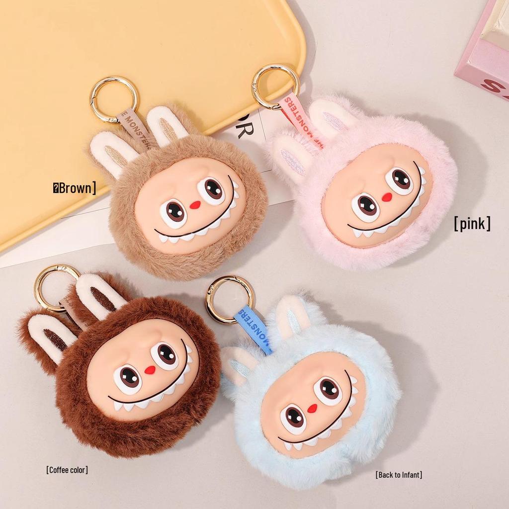 LABUBU Tlukot Srdce Makronka Slepá Krabička Klíčenka - POPMART Bubble Mart Série Vinylová a Plyšová Panenka