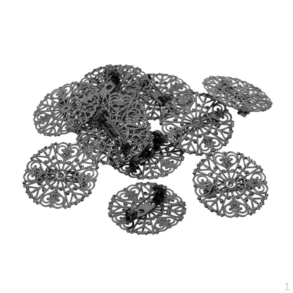 

12 модных булавок, женская брошь с полым цветком, очаровательный значок, униформа, лацкан Black