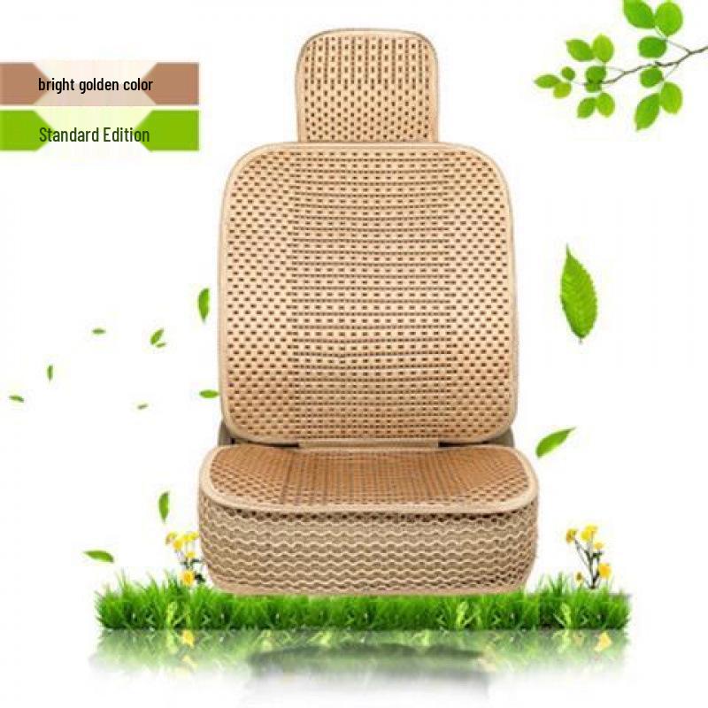 Universal Four Seasons Ice Silk Car Seat Cover - Breathable, Full Wrap, Fits Single, Five, or Seven Seats