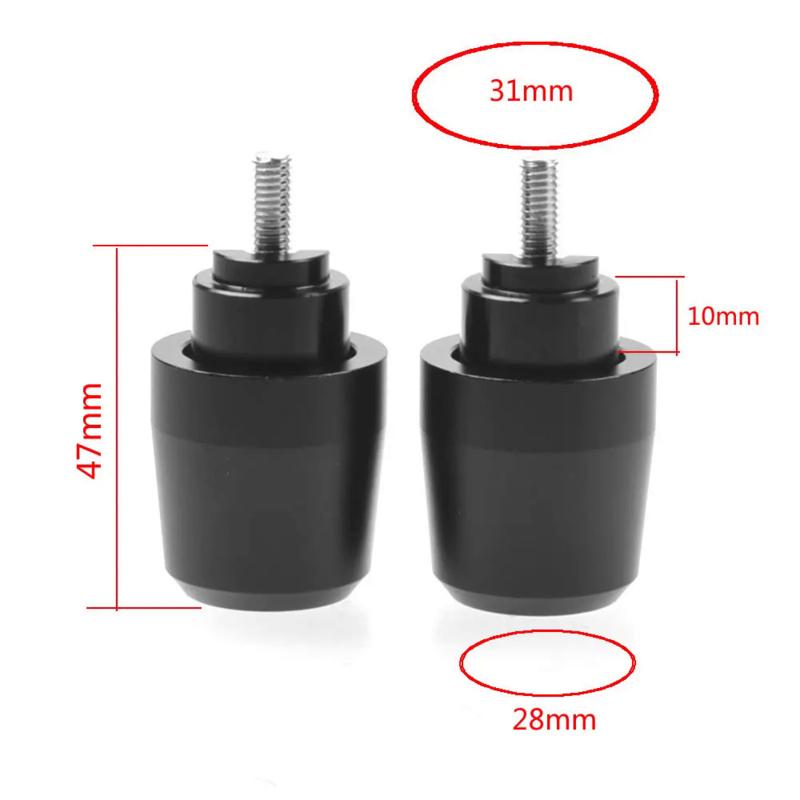 Motorcycle Handle Bar Ends Plug Grips Handlebar Plug Caps Slider 7/8 '22mm FOR HONDA CBR650R CBR650F 2014-2023