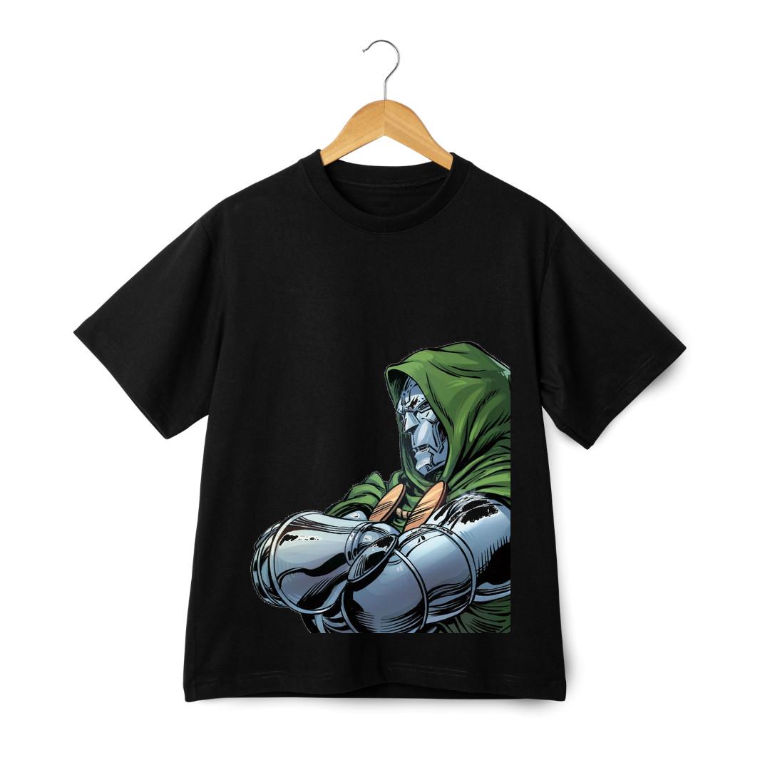 Doctor Doom T-Shirt Mens Womens Tees Top - Fantastic Four Villain Arms Crossed Graphic Unisex Tee S